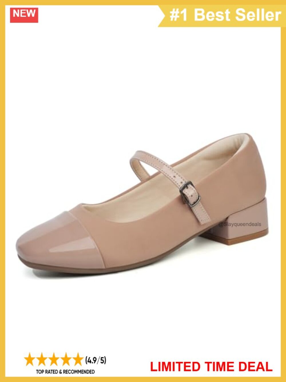 Mary Jane Orthopedic Dress Shoes Bunion Comfort Faux Leather